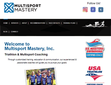 Tablet Screenshot of multisportmastery.com